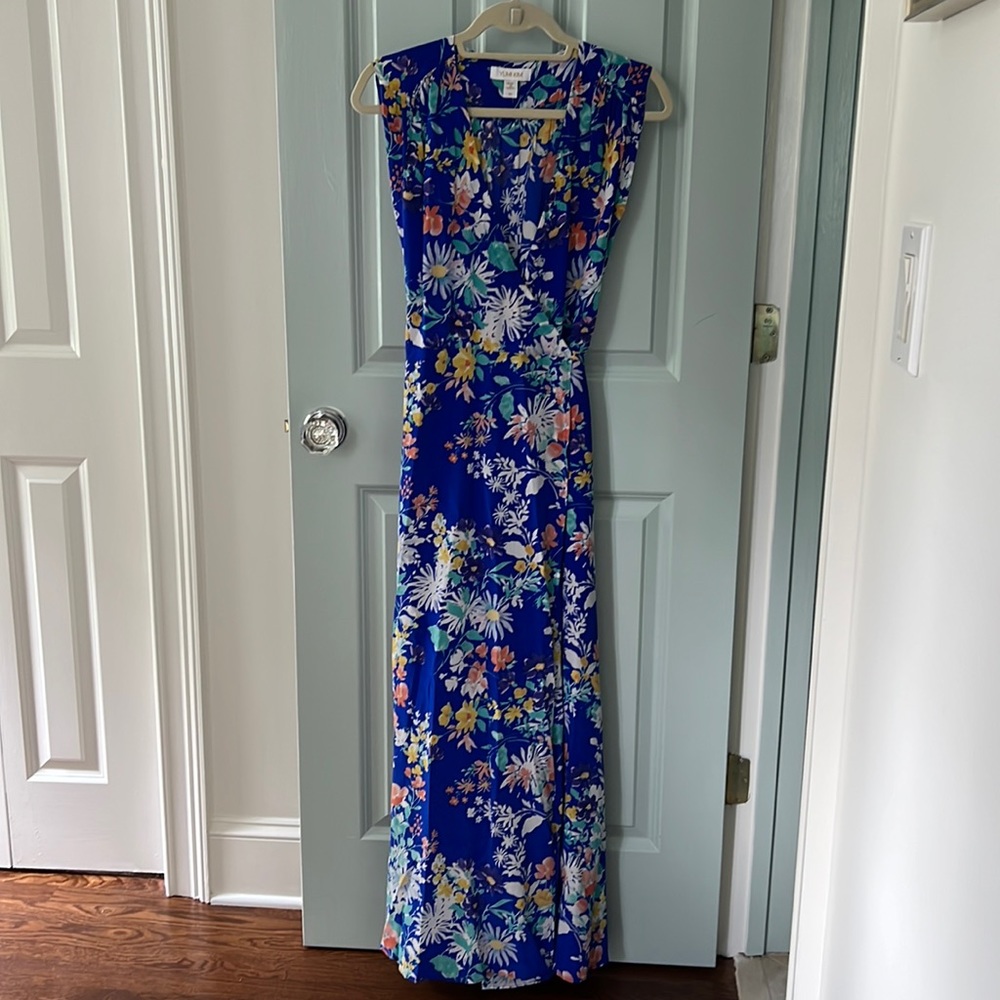 Yumi Kim silk wrap maxi dress XS